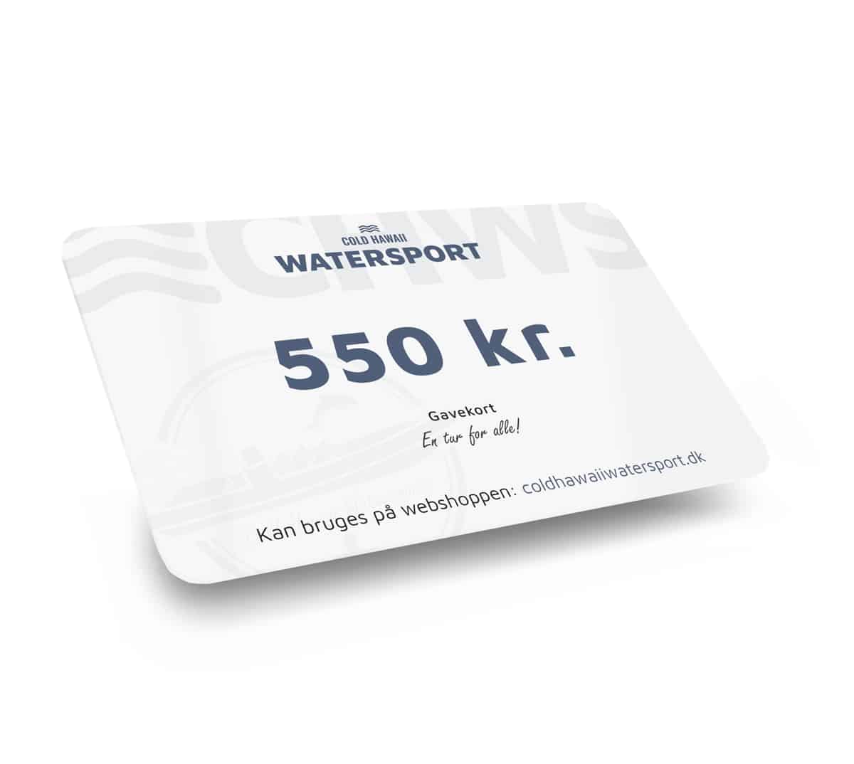 Gavekort 550 kr.