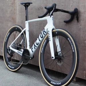 Factor Monza "Pearl White" SRAM Force XPLR 13.sp wit Power (Magene TEO P515 edition Crankset)