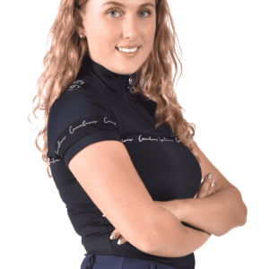 Bluse Salina Performance Kortærmet – sort/sort
