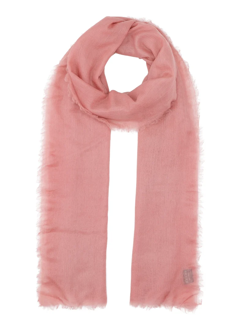 FINE WOOL SCARF ROSE