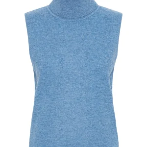 ROLLNECK TOP CB DENIM