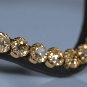 Pandebånd Golden Treasure 8 mm – Mørkebrunt læder