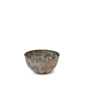 Lille græskarskål, rent kobber, Ø: 14 cm H: 8 cm