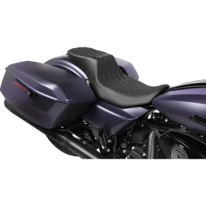 Drag Specialties Performance Predator 2-Up forlænget sæde til Harley