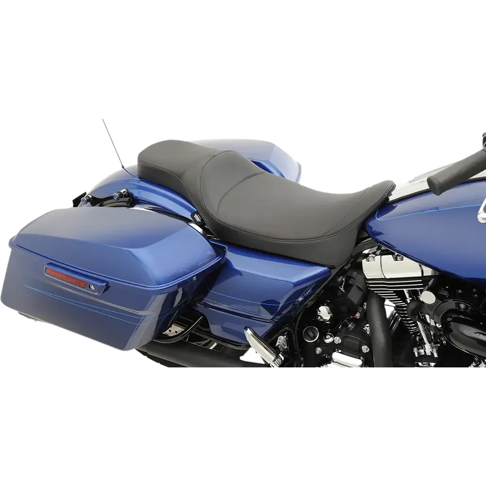 Drag Specialties Predator 2-Up Extended Reach Seat til Harley - Billede 2