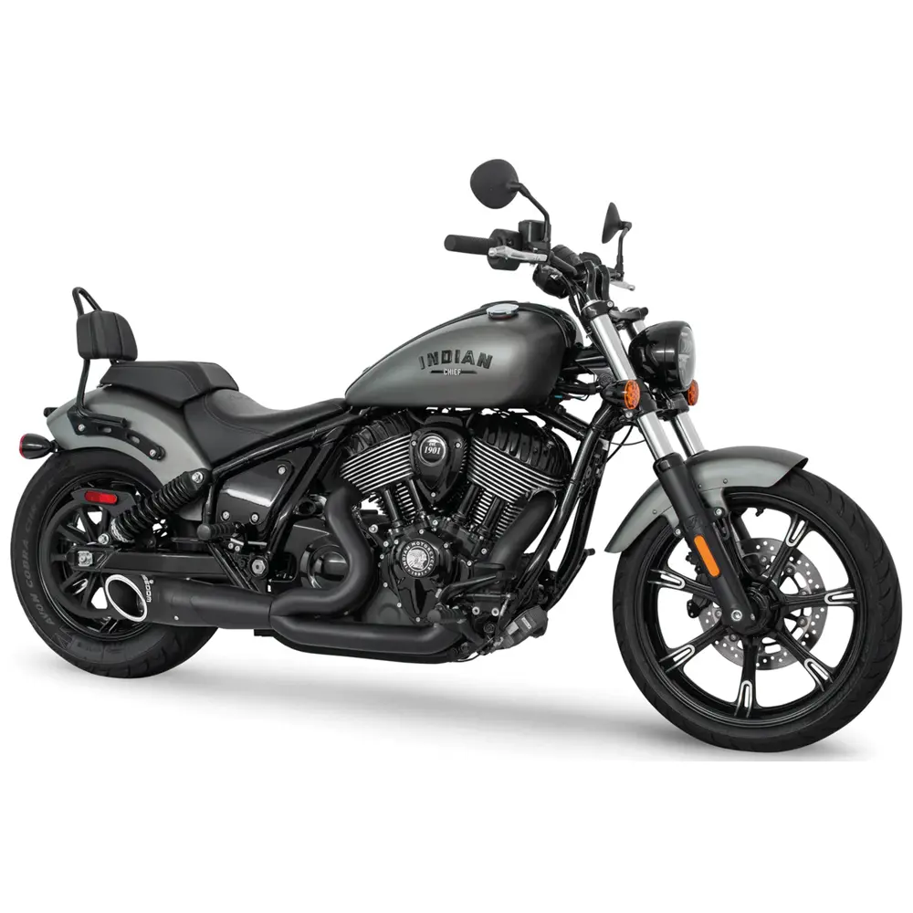 Freedom Performance Shorty Turn Out Slash Cut 2-i-1 udstødning til Indian - Billede 9