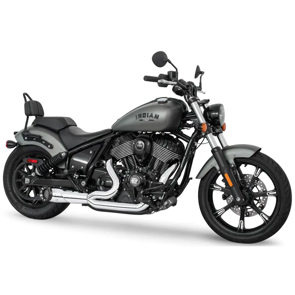 Freedom Performance Shorty Turn Out Straight Cut 2-into-1 udstødning til Indian - Billede 9