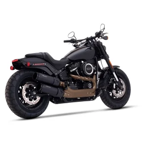 Rinehart 4,5" Fat Bob Slip-On lyddæmpere sort til Harley