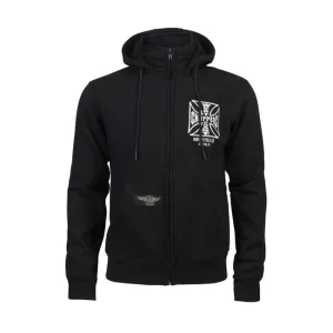 West Coast Choppers OG ATX hættetrøje med lynlås